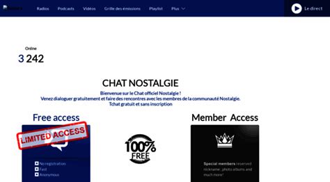 tchache nostalgie|Visit Chat.nostalgie.fr